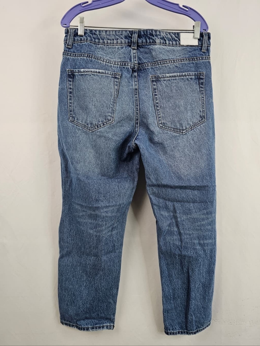 Flying Angel Ripped Distressed High Rise Mom Jeans, Sz 31 - Picture 3 of 12